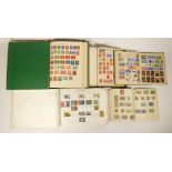 A collection of British, European, African and South American stamps, in albums