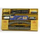 A Hornby OO gauge electric train set 'L/M/R 2-8-0 Freight Train' with tender (G25), goods wagons and