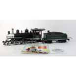 A Bachmann G-Scale Spectrum 28905 Baldwin Steam 4-6-0 locomotive with tender