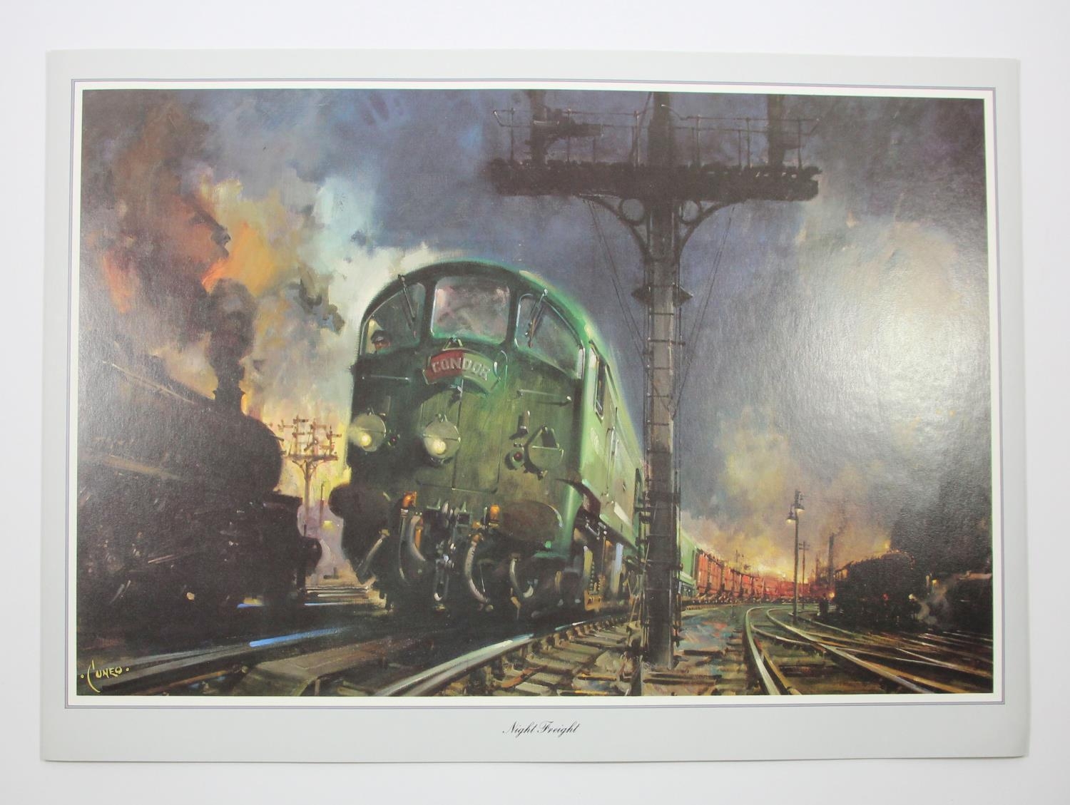 Terence Cuneo, a portfolio of 12 18" x 12" prints to include, An Engine is Wheeled, Clapham - Image 8 of 15