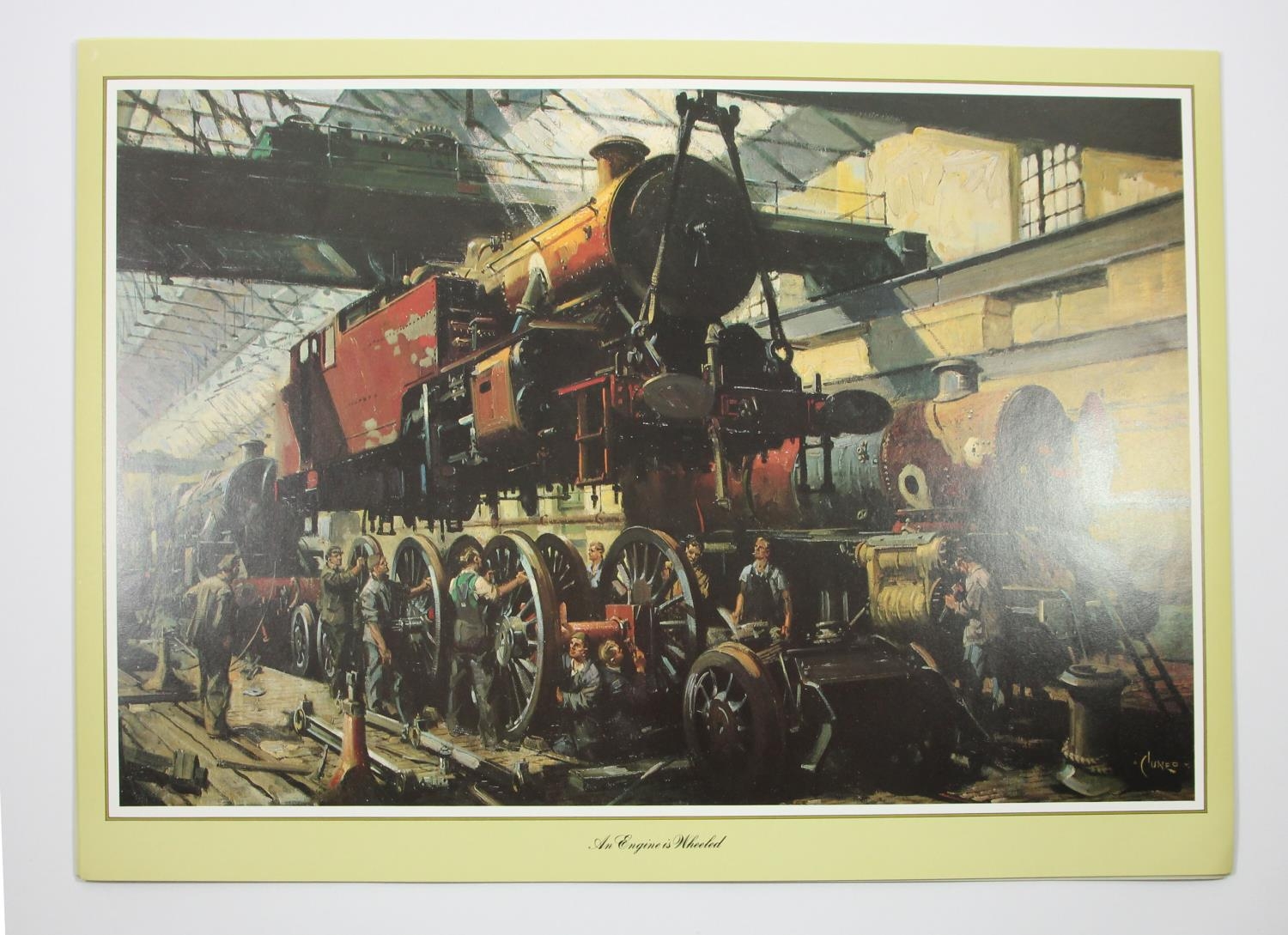 Terence Cuneo, a portfolio of 12 18" x 12" prints to include, An Engine is Wheeled, Clapham - Image 6 of 15