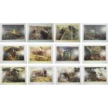 Terence Cuneo, a portfolio of 12 18" x 12" prints to include, An Engine is Wheeled, Clapham