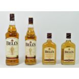 Bells 1 litre, 70 cl, 2 x 35 cl.