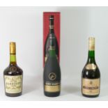 Remy Martin VSOP cognac, Hennessy Cognac (70% proof) and Jules Freres French brandy (3)