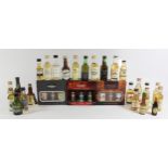 A collection of mainly blended whisky 5 cl miniatures.