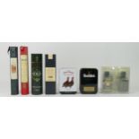 Welsh 10 cl, Black Mountain and Danzy Jones, Blair Athol 20 cl, Glen Ord 20 cl, Glenfiddich 5 cl,