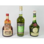 Benedictine (73% proof), Grand Marnier (67.5% proof) and Chartreuse (96% proof) (3).