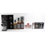 2 x 70 cl Jack Daniels Old No. 7 and various other Jack Daniels miniatures.