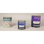 Approximately 40 tins of Berger paint, mainly consisting of emulsion, various colours to including
