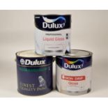 Approximately 50 tins of Dulux paint, mainly consisting emulsion, various colours to including