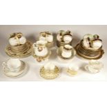 A collection of various china teaware, makers to include - Sutherland, Paragon, Royal Kent and