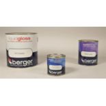 Approximately 39 tins of Berger paint, mainly consisting of emulsion, various colours to including
