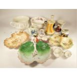 A collection of early 20th Century & later double leaf/shell bowls, together with a Moyott water