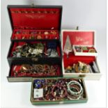 A large quantity of costume jewellery