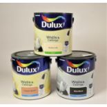 Approximately 50 tins of Dulux paint, mainly consisting of wall and ceiling emulsion, various