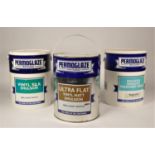 Approximately 20 tins of Permoglaze paint, mainly consisting emulsion, various colours to