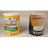 10 tins of masonry paint, from brands such as Berger and Sandtex, various, 5L