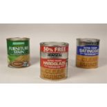 Approximately 39 tins of interior and exterior varnish, including brands such as Ronseal, Dulex,