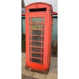 A K6 telephone box, made at the Lion Foundry Co Ltd Kirkintilloch, stamped, dated 1953-1968, 250cm