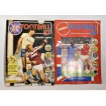 A Panini Football 87 sticker album, complete, together with a Panini Football 86 sticker album,