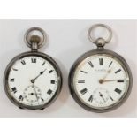 H. Samuel, Manchester, a silver open face key wind pocket watch, Chester 1902 and a .925 silver