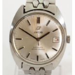 Enicar Star Jewels, a stainless steel date automatic gentleman's wristwatch, ref 144-39-16, original