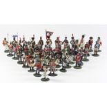 A collection of Del Prado die-cast soldiers, including Vice-admiral Lord Horatio Nelson 1805,