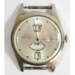 Prestige, a stainless steel jumping hour gentleman's wristwatch, with hours, minutes and date