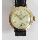 Tudor, a 9ct gold manual wind ladies wristwatch, Chester 1954, Rolex case