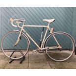A road racing bicycle, c.1960s, sold by Ralph Wyld Cycles of Cottingham, with a Reynolds 453