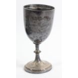 An Edwardian silver trophy cup, Chester 1913, engraved Flamborough Horticultural Society Challenge