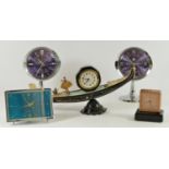 A collection of five 1960/70s manual wind mantle clocks to include a Big Ben repeater, a Westclox