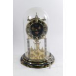 A mid 20th century Kundo anniversary mantle clock with 80 day manual, German movement - 29cm tall.