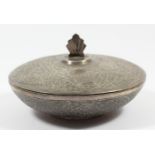 An Indian silver lidded bowl, stamped sterling silver, diameter 10cm, 156gm