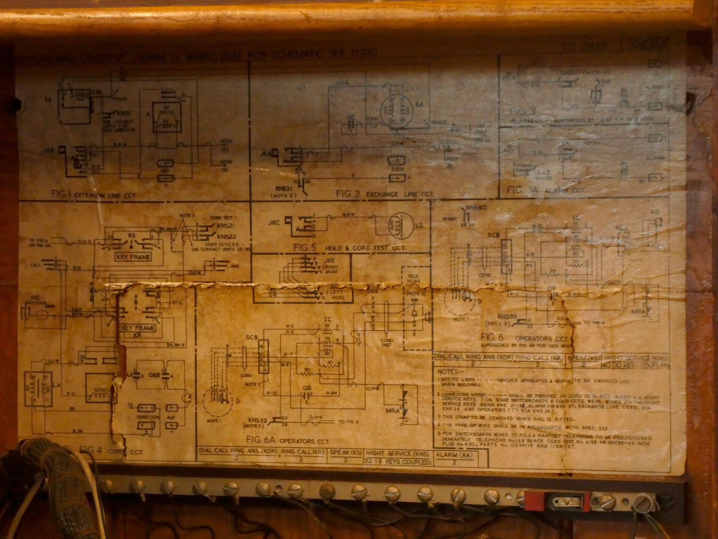 A private manual branch exchanges Switchboard CB 873 MK7, - Image 3 of 5