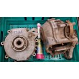 A BSA A10 crankcase, CA10 2608 and a M21 crankcase BM21-12784