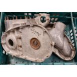 A BSA A7 pair of crankcases, AA7 6363