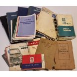 A collection of BMC handbooks/instruction books, including Wolsey 18/85 and Half ton van