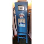 An Esso Blu Paraffin pump, with fittings and in working order, although not used for a number of