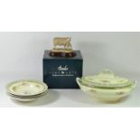 A Border Fine Arts model - Texel Ewe & Lamb 120 (boxed) together with a set of four Royal Doulton