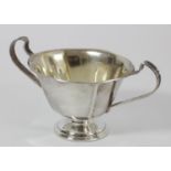 A Sterling Silver two handled sugar bowl, 15.5cm across the handles, 74gm