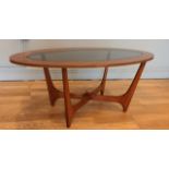 A 1960's "Astro" teak occasional table probably by Victor Wilkins for G-Plan - L: 107cm; D: 54cm; H: