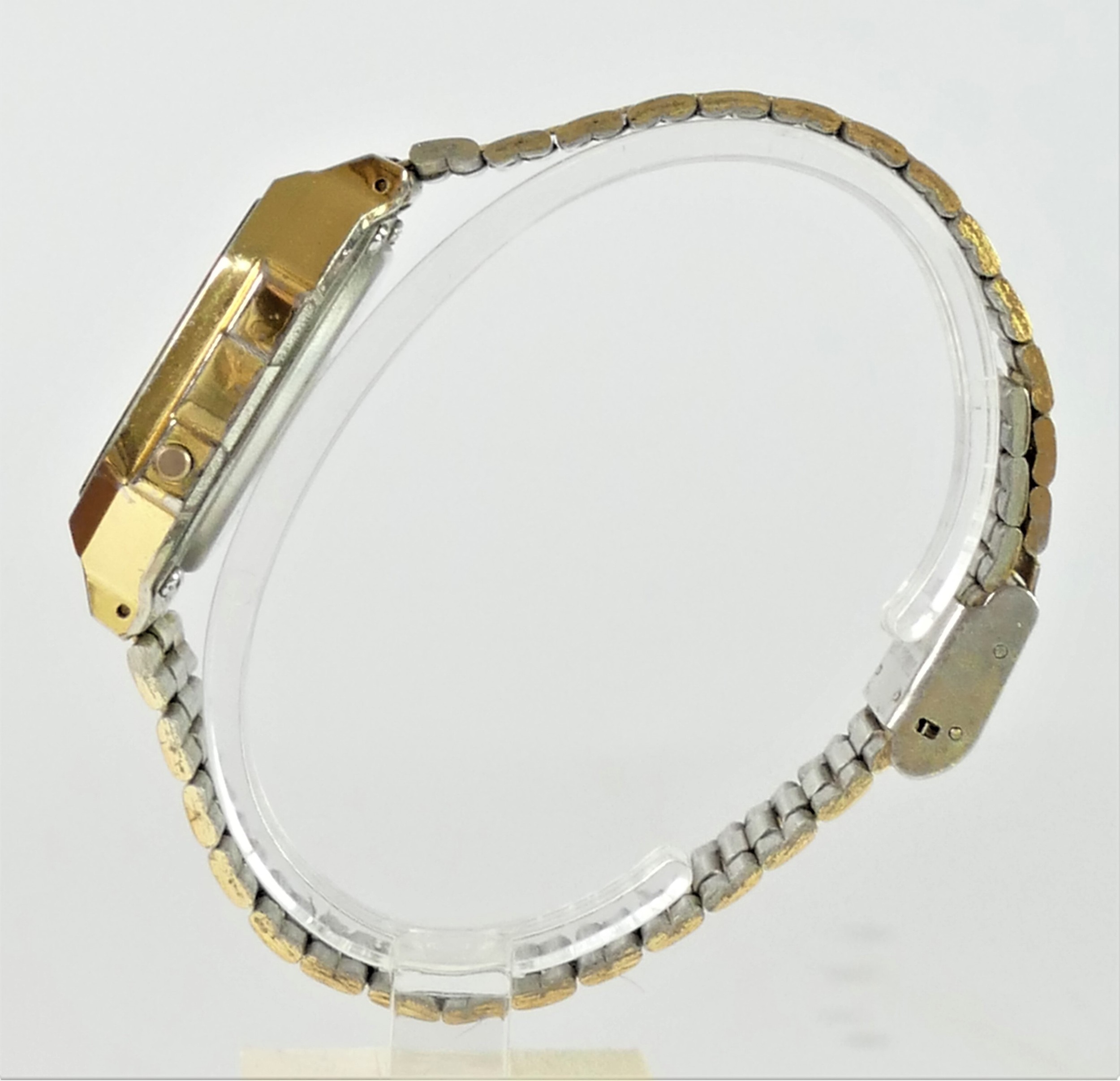 Casio Alarm Chrono, a gentleman's stainless steel digital wristwatch, ref 593, A158W, original - Image 6 of 7