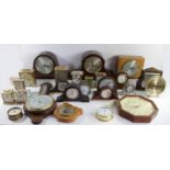 A collection of mid 20th Century & later mantel clocks, to include a Smiths Enfield Westminster