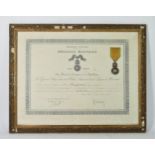 Medaille Militaire, Republic Francaise, awarded to Pierre Brujusson, 30th May 1933 with citation,