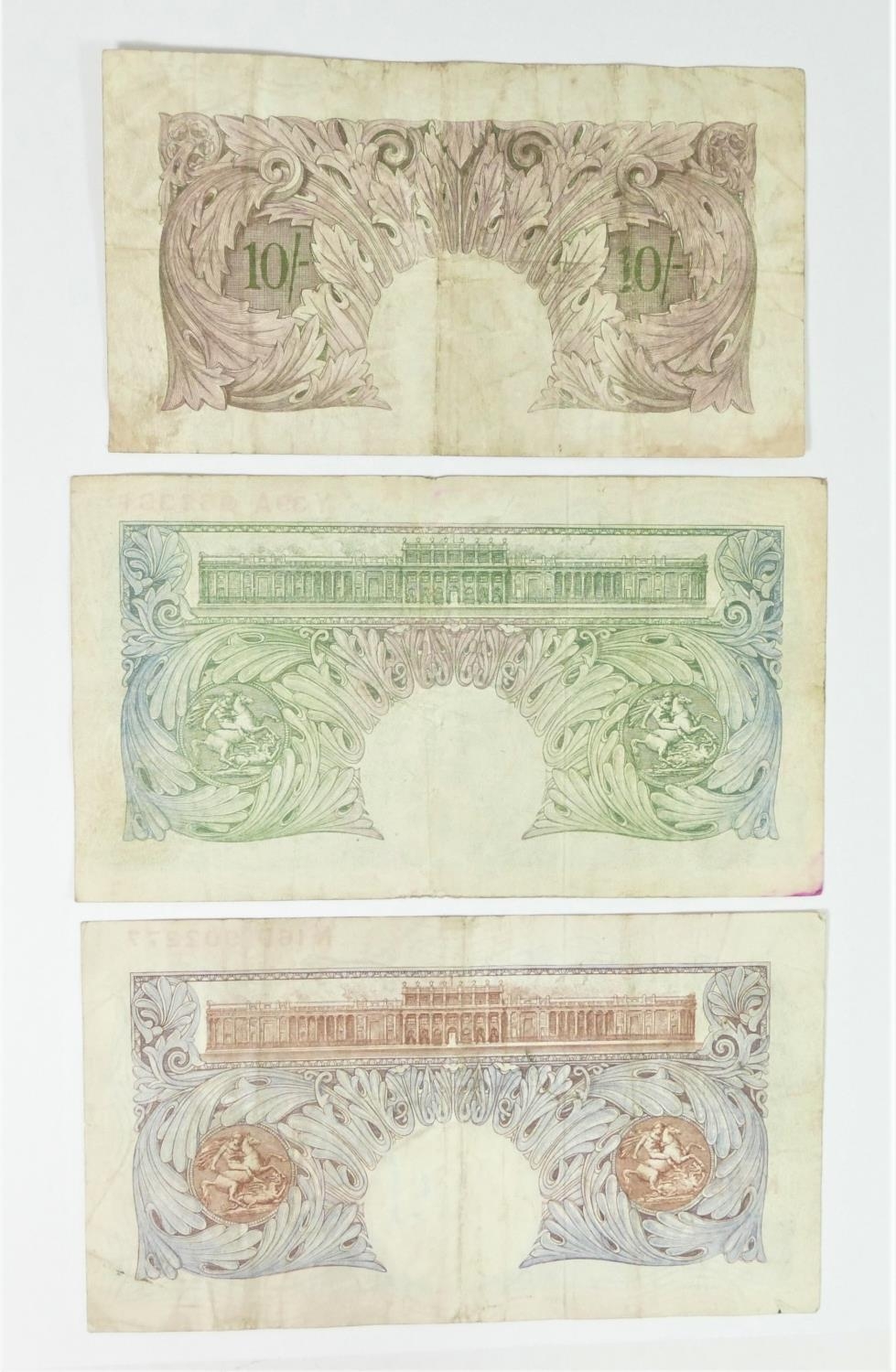 1940 Peppiatt ten shillings note of George VI, emergency mauve issue, serial number O59D 311297, one - Image 2 of 2