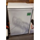 An LEC single fridge, with in-built freezer compartment, 55cm x 82cm x 55cm