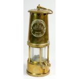 An Eccles Type 6 miners safety lamp, produced by The Protector Lamp & Lighting Co Ltd., numbered X