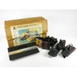 An Atari 2600 video game system: The Limited Deluxe Collectors Set, original box with large coloured