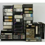 A substantial collection of Philips video cassettes, to include blank, untitled and recorded